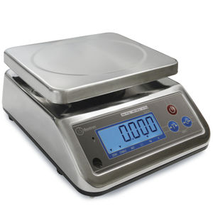 bilancia benchtop / con display LCD / in acciaio inossidabile / con vassoio in acciaio inossidabile