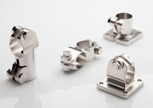 connettore per tubi tondo / a croce / a gomito / in acciaio inox