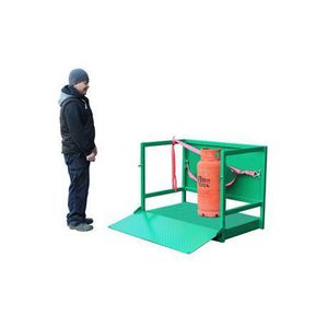 pallet in metallo / per bombola di gas / per carico pesante