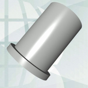 tappo cilindrico / non filettato / in silicone / a collarino
