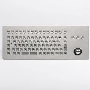 tastiera ad incastro / a tasti meccanici / 84 tasti / con trackball