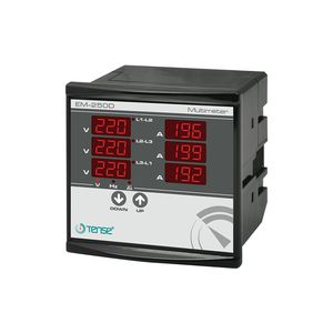 multimetro digitale / montato su pannello / 250 A / trifase