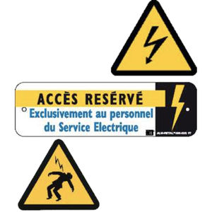 cartello di segnalazione di rischio elettrico