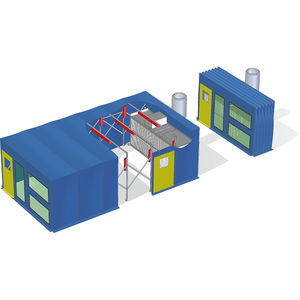 cabina di verniciatura aperta