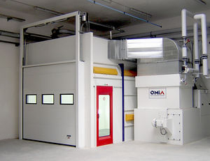 cabina di verniciatura chiusa