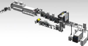 linea di produzione di materiali per batterie