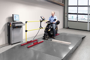banco prova freni per moto