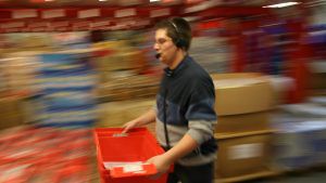 macchina per preparazione ordine pick-by-voice