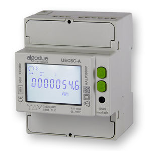 contatore di energia elettrica trifase / su guida DIN / digitale / uscita ad impulsi