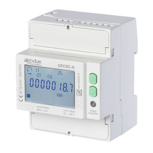 contatore di energia elettrica trifase / su guida DIN / digitale / uscita ad impulsi