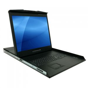 tastiera montata su rack-cassetto / a tasti meccanici / 104 tasti / con schermo LCD