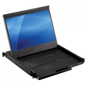 tastiera montata su rack-cassetto / a tasti meccanici / 104 tasti / con trackball