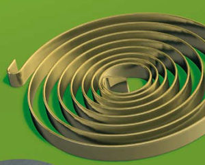 molla di trazione / a spirale / in acciaio / per orologio