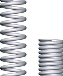 Molle Metallo Industriali Molle Compressione 70mm - 2 Pezzi Diametro Filo 2,5mm Esterno 30mm Molle Alta Elasticità