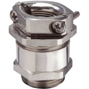 pressacavo in ottone nichelato / IP54 / antitrazione / esagonale