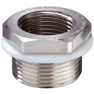 adattatore elettrico / di riduzione / filettato / in ottone nichelato