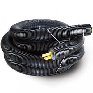 tubo flessibile per olio / in HDPE / in polietilene PE / scanalato