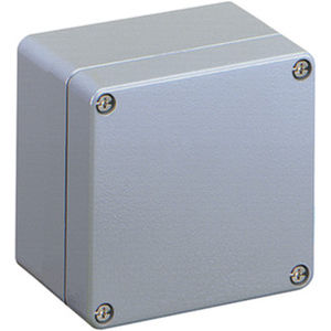 scatola a parete / rettangolare / alluminio / in acciaio con rivestimento a polvere