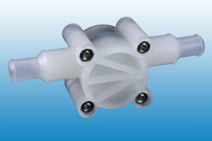 misuratore di portata a turbina Pelton / per acqua / in plastica / in linea