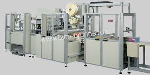 macchina per imballaggio automatica / con pellicola piegata / per libri / per carta