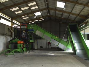 pressa imballatrice per cartone