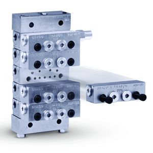 manifold multicanale / in acciaio inox / per sistema di lubrificazione centralizzato