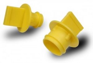 tappo ad alette / maschio / in plastica / per tubi flessibili