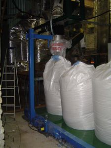 riempi big-bag di granulato