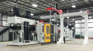 pressa ad iniezione orizzontale / idraulica / modulabile / a bassa pressione