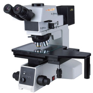 microscopio per analisi / dritto / da banco / trinoculare