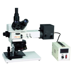 microscopio per analisi / dritto / da banco / trinoculare
