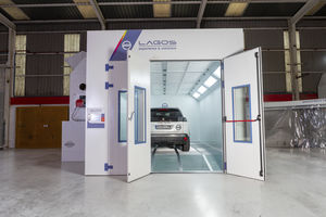 cabina di verniciatura chiusa