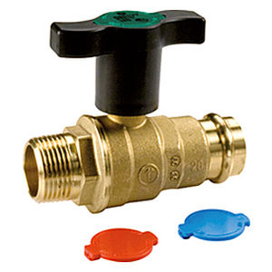 valvola a sfera / manuale / per acqua potabile / in ottone