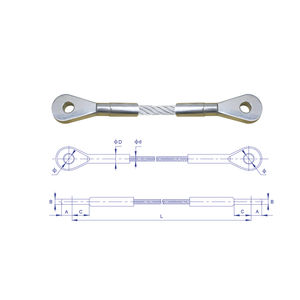 brache di sollevamento con cavo