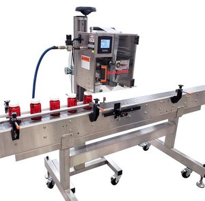 applicatore di etichette controllato da PLC