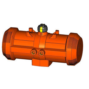 attuatore per valvola pneumatico / rotativo / a doppio effetto / a sicurezza integrata