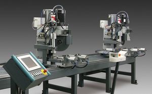 troncatrice a due teste per metalli