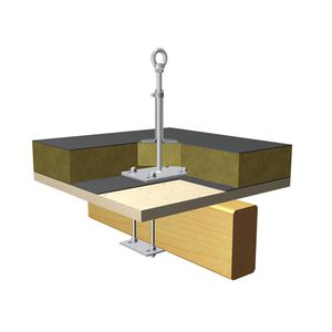 ancoraggio anticaduta per legno