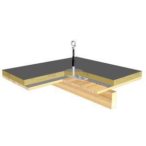 ancoraggio anticaduta per legno