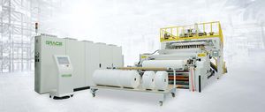 linea di produzione di tessuto rivestito di plastica