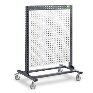 carrello con pannelli perforati