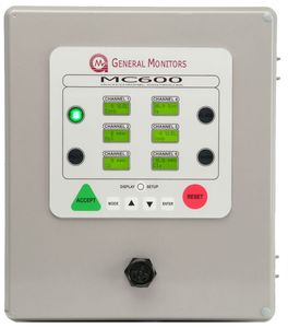 centrale di rilevazione gas multicanale