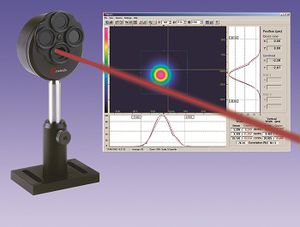 analizzatore di raggio laser a camera