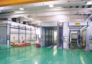 cabina di verniciatura chiusa