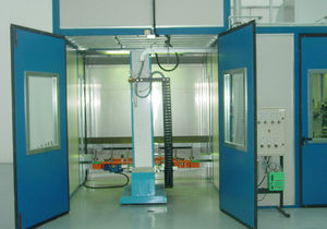cabina di verniciatura aperta