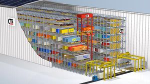 sistema di stoccaggio automatico per rimorchio