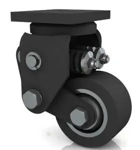 Ruota In Gomma - 390 - MEDCASTER - Girevole / Con Freno - Foto 13