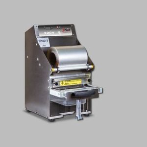 termosigillatrice di vaschette semiautomatica