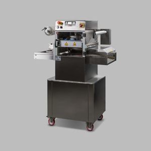 termosigillatrice di vaschette lineare