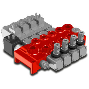 distributore idraulico monoblocco / a cassetto / ad azionamento manuale / a comando elettrico
